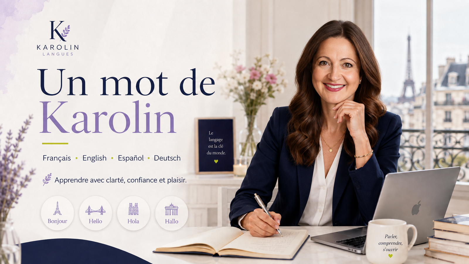 Un mot de Karolin — Français, English, Español et Deutsch